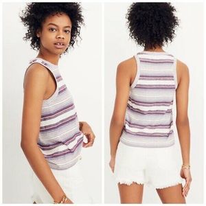 - Madewell Carita Stripe Tank Top S Striped